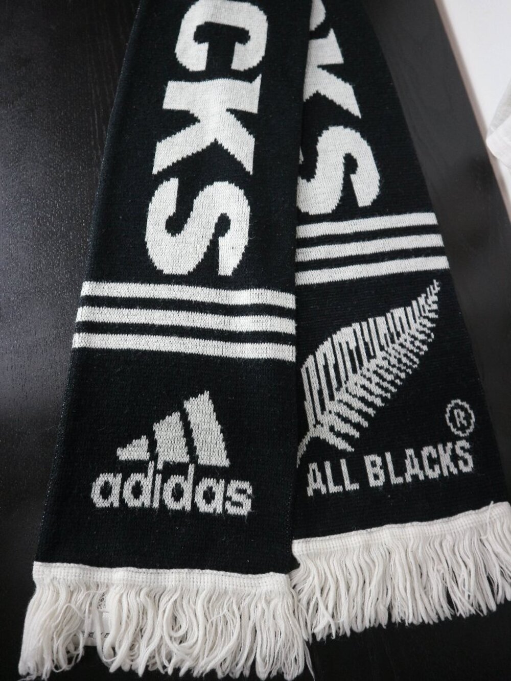 Adidas Vintage All Blacks Rugby Scarf One Size
